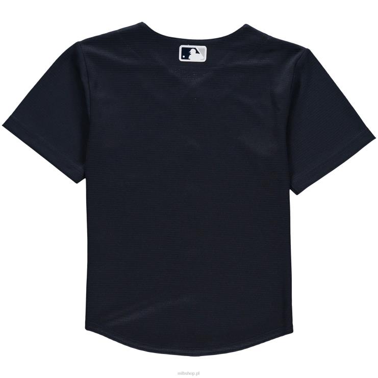 granatowa replika koszulki zespołu New York Yankees Nike przedszkole 0J02V1564 MLB Jerseys