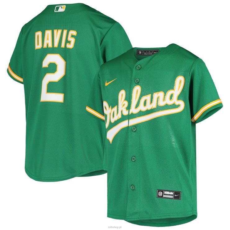 Oakland lekkoatletyka khris davis nike zielona replika alternatywnej koszulki młodzież 0J02V1467 MLB Jerseys