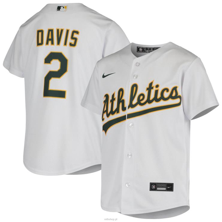 biała domowa koszulka nike oakland khris davis nike młodzież 0J02V1480 MLB Jerseys