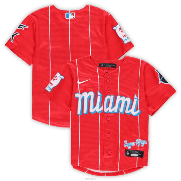 miami marlins nike red city connect replika koszulki drużyny przedszkole 0J02V1294 MLB Jerseys