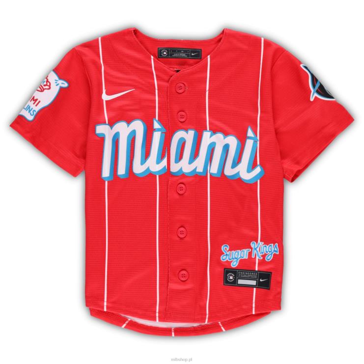 miami marlins nike red city connect replika koszulki drużyny przedszkole 0J02V1294 MLB Jerseys