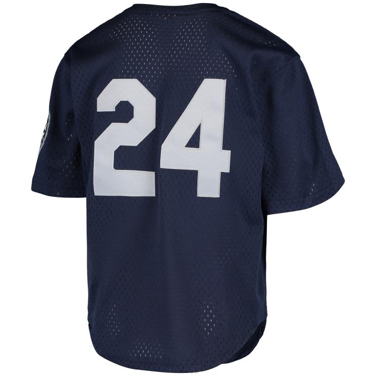 Seattle Mariners Ken Griffey Jr. Mitchell & ness granatowa koszulka do ćwiczeń z kolekcji Cooperstown młodzież 0J02V768 MLB Jerseys