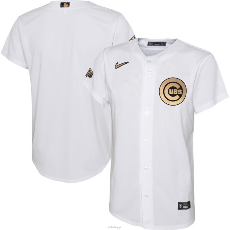 biała replika koszulki meczowej 2022 chicago cubs nike młodzież 0J02V1375 MLB Jerseys