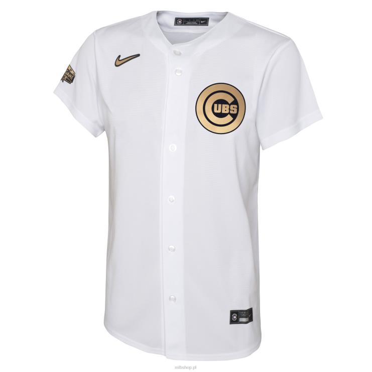 biała replika koszulki meczowej 2022 chicago cubs nike młodzież 0J02V1375 MLB Jerseys