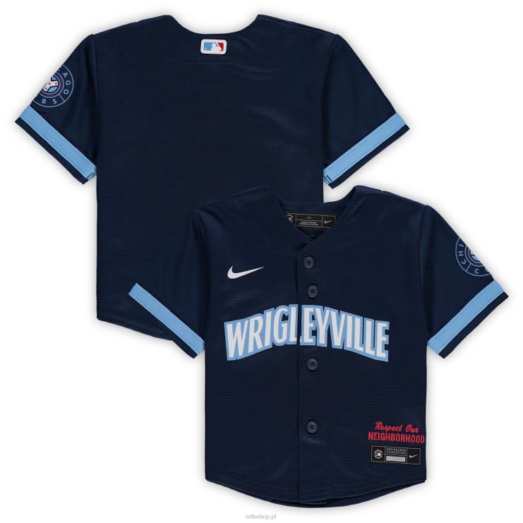 replika koszulki Nike Navy City Connect Chicago Cubs Dziecko 0J02V1268 MLB Jerseys