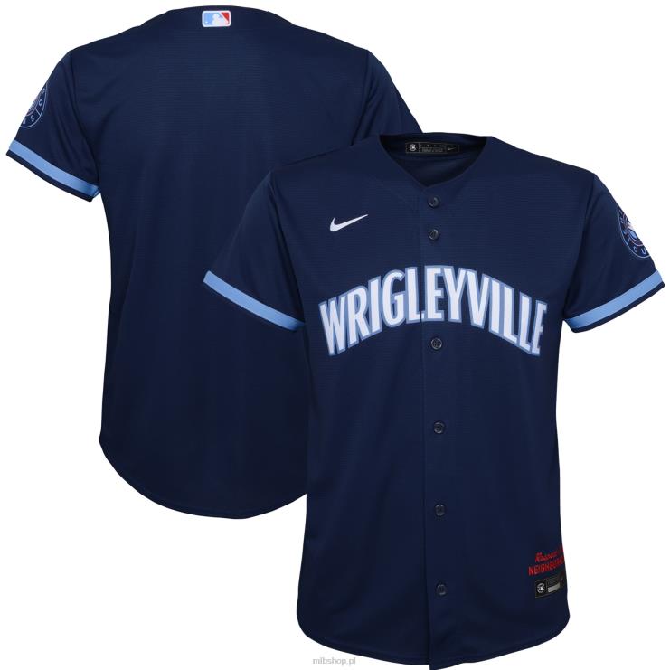 replika koszulki Nike Navy City Connect Chicago Cubs młodzież 0J02V882 MLB Jerseys