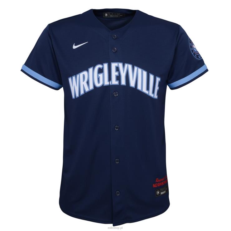 replika koszulki Nike Navy City Connect Chicago Cubs młodzież 0J02V882 MLB Jerseys
