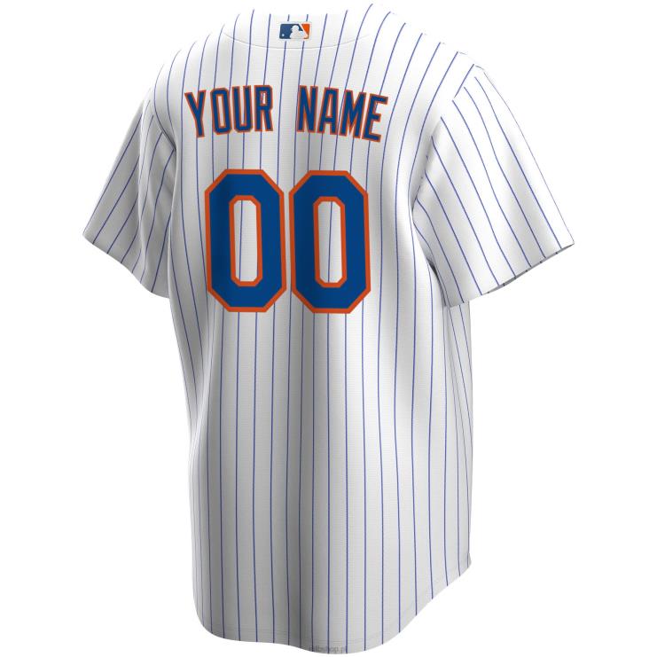 biała replika domowej koszulki Nike New York Mets na zamówienie młodzież 0J02V563 MLB Jerseys