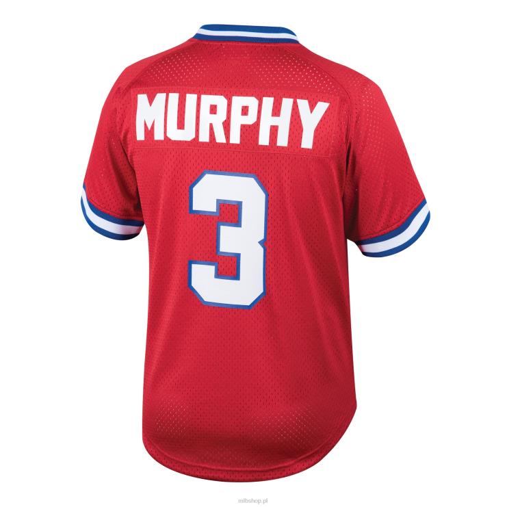 Atlanta Brass Dale Murphy Mitchell & Ness czerwona koszulka treningowa z kolekcji Cooperstown z siateczki młodzież 0J02V1503 MLB Jerseys