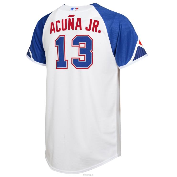atlanta odważny ronald acuna jr. biała replika koszulki gracza nike 2023 city connect młodzież 0J02V155 MLB Jerseys