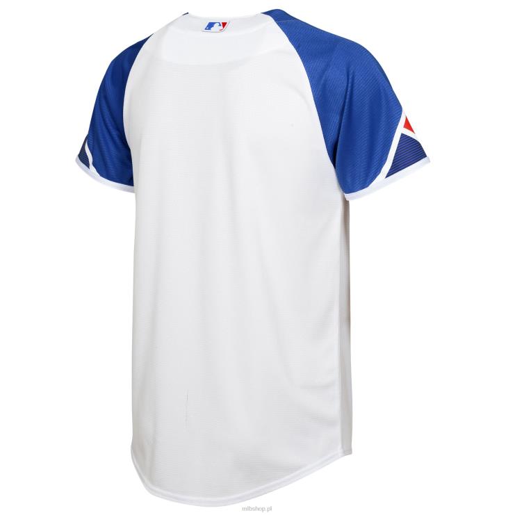 biała replika koszulki Nike City Connect 2023 Atlanta Braves przedszkole 0J02V640 MLB Jerseys