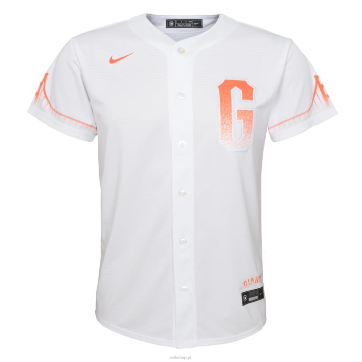 Replika koszulki gracza San Francisco Giants Brandon Crawford Nike White City Connect młodzież 0J02V1274 MLB Jerseys