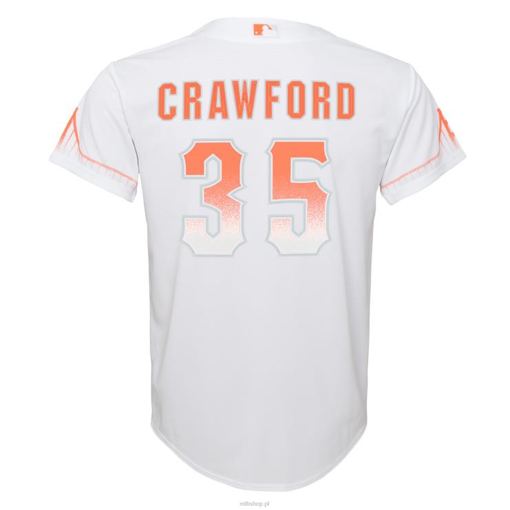Replika koszulki gracza San Francisco Giants Brandon Crawford Nike White City Connect młodzież 0J02V1274 MLB Jerseys