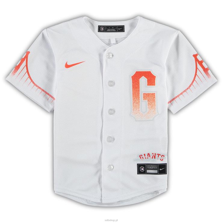 replika koszulki drużyny san francisco gigantów nike white city connect przedszkole 0J02V1575 MLB Jerseys