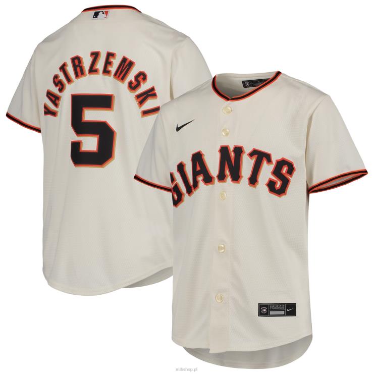 san francisco giganci mike yastrzemski nike kremowa replika domowej koszulki gracza młodzież 0J02V740 MLB Jerseys