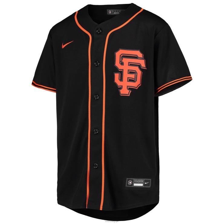 san francisco gigantów brandon crawford nike czarna replika alternatywnej koszulki gracza młodzież 0J02V310 MLB Jerseys