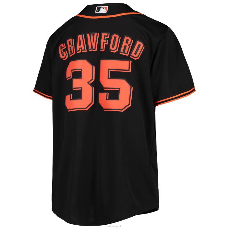 san francisco gigantów brandon crawford nike czarna replika alternatywnej koszulki gracza młodzież 0J02V310 MLB Jerseys