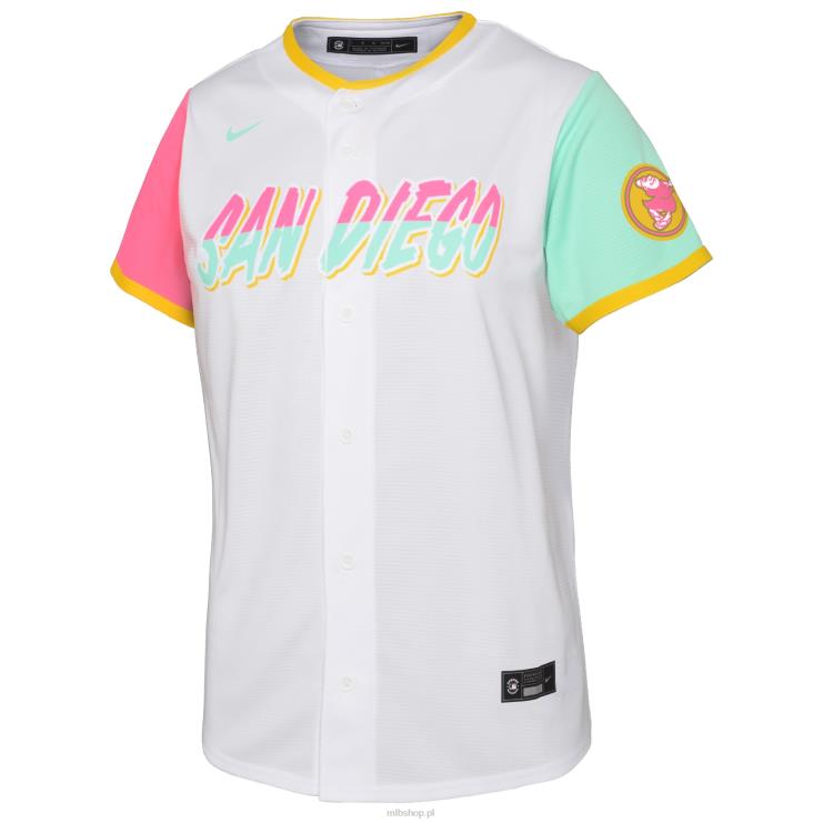San Diego Padres Fernando Tatis Jr. biała replika koszulki gracza nike city connect 2022 młodzież 0J02V327 MLB Jerseys