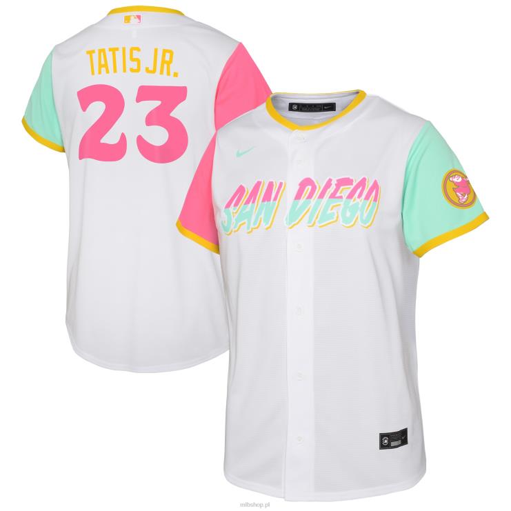 San Diego Padres Fernando Tatis Jr. biała replika koszulki gracza nike city connect 2022 maluch 0J02V1191 MLB Jerseys
