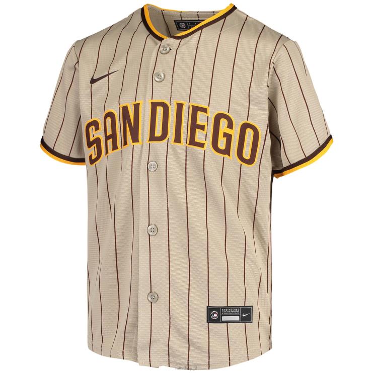 San Diego Padres Fernando Tatis Jr. nike piaskowo-brązowa replika alternatywnej koszulki gracza młodzież 0J02V9 MLB Jerseys