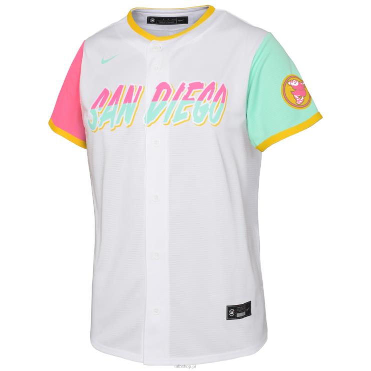 biała replika koszulki drużyny san diego padres nike 2022 city connect przedszkole 0J02V1576 MLB Jerseys