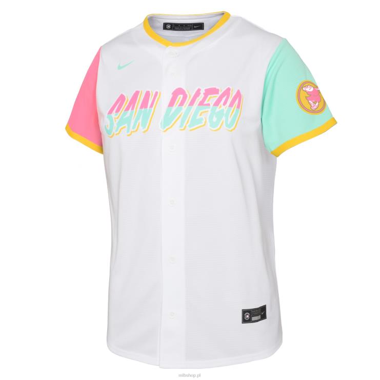 biała replika koszulki gracza san diego padres yu darvish nike 2022 city connect młodzież 0J02V681 MLB Jerseys