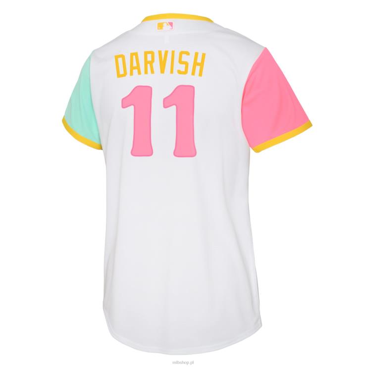 biała replika koszulki gracza san diego padres yu darvish nike 2022 city connect młodzież 0J02V681 MLB Jerseys