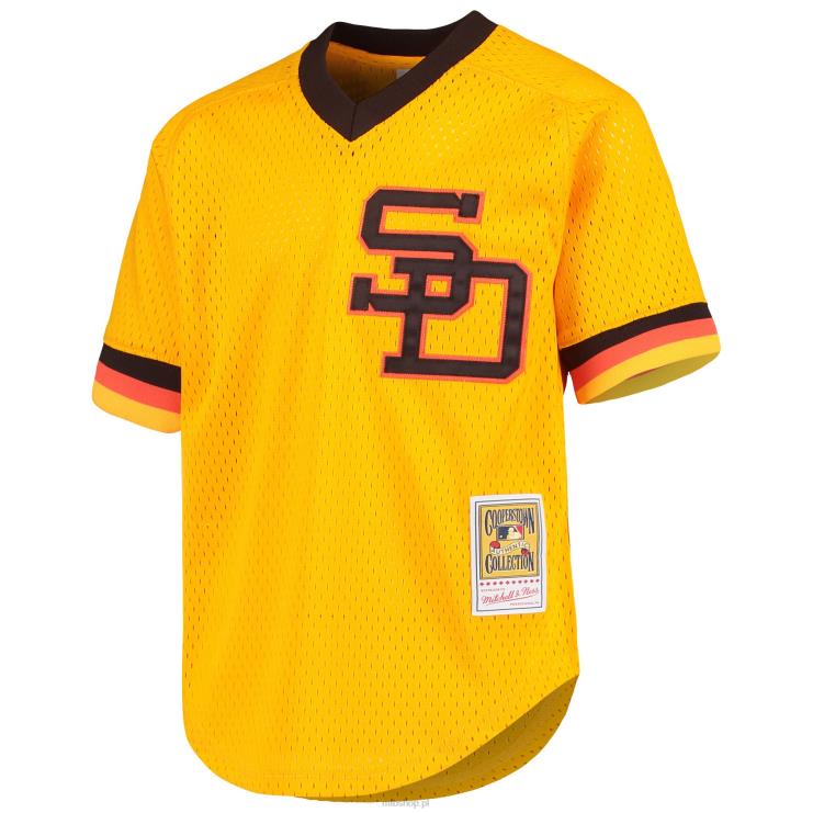 san diego padres dave winfield mitchell & ness złota koszulka do ćwiczeń z kolekcji cooperstown młodzież 0J02V1073 MLB Jerseys