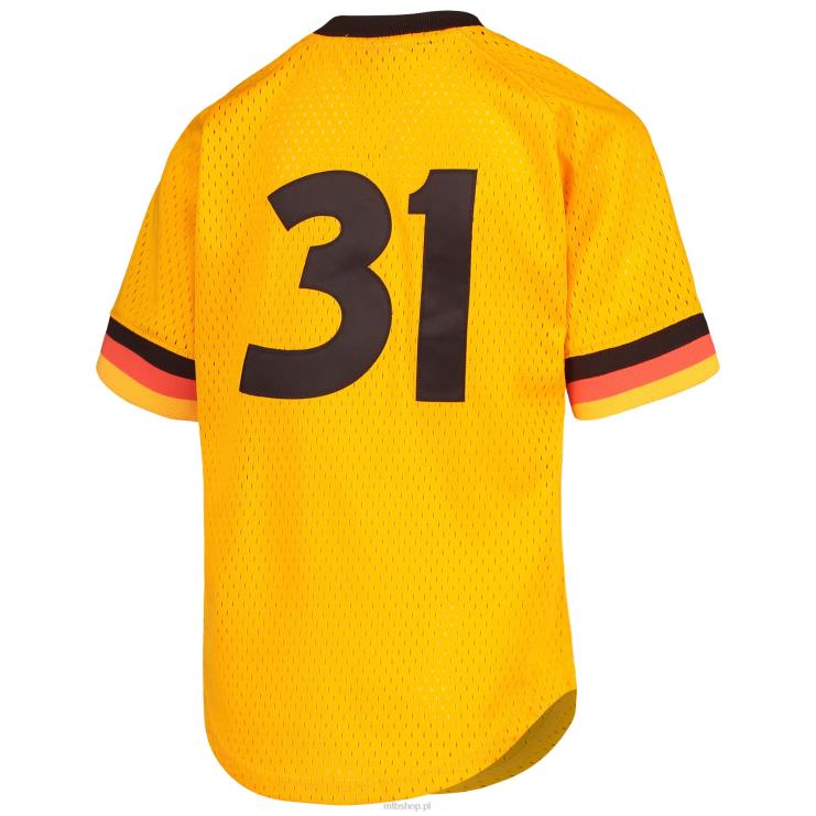 san diego padres dave winfield mitchell & ness złota koszulka do ćwiczeń z kolekcji cooperstown młodzież 0J02V1073 MLB Jerseys