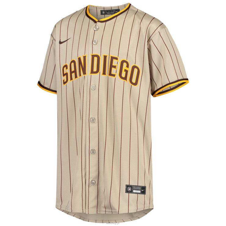 san diego padres nike piaskowo-brązowa replika alternatywnej koszulki drużyny młodzież 0J02V329 MLB Jerseys