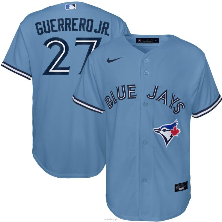 toronto blue jays vladimir guerrero jr. nike pudrowo niebieska replika alternatywnej koszulki gracza młodzież 0J02V573 MLB Jerseys