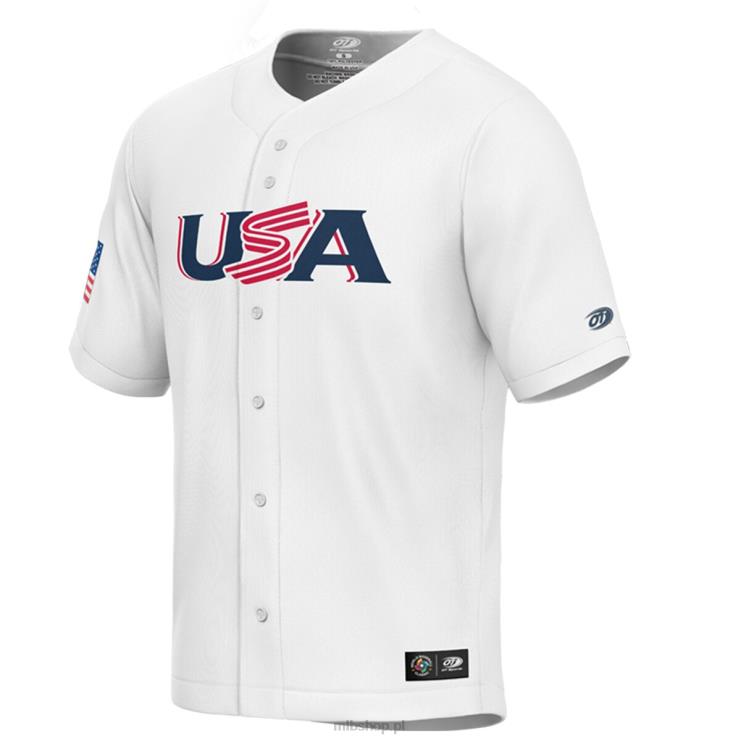 USA Baseball Mike Trout White 2023 World Baseball Classic replika koszulki gracza młodzież 0J02V1107 MLB Jerseys