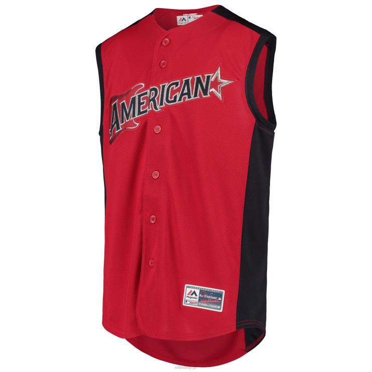 majestatyczna czerwono-granatowa koszulka ligi amerykańskiej 2019 All-Star Game Training Team młodzież 0J02V1536 MLB Jerseys