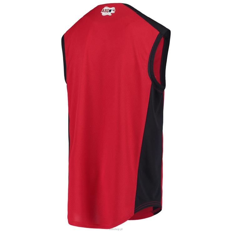 majestatyczna czerwono-granatowa koszulka ligi amerykańskiej 2019 All-Star Game Training Team młodzież 0J02V1536 MLB Jerseys
