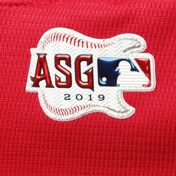 majestatyczna czerwono-granatowa koszulka ligi amerykańskiej 2019 All-Star Game Training Team młodzież 0J02V1536 MLB Jerseys