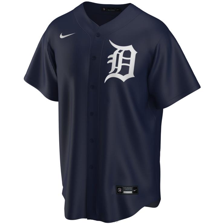 granatowa replika alternatywnej koszulki drużyny Detroit Tigers Nike młodzież 0J02V1568 MLB Jerseys