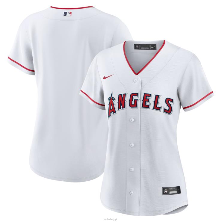 Biała replika koszulki Nike Los Angeles Angels Home kobiety 0J02V976 MLB Jerseys