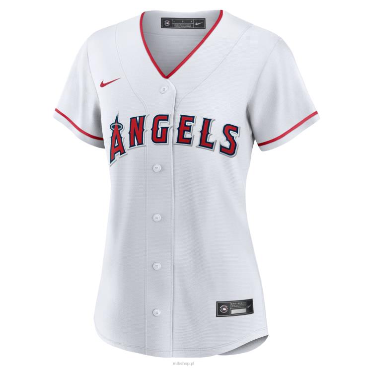 Biała replika koszulki Nike Los Angeles Angels Home kobiety 0J02V976 MLB Jerseys