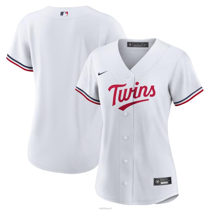 biała koszulka Minnesota Twins Nike z repliką domowego logo drużyny kobiety 0J02V818 MLB Jerseys