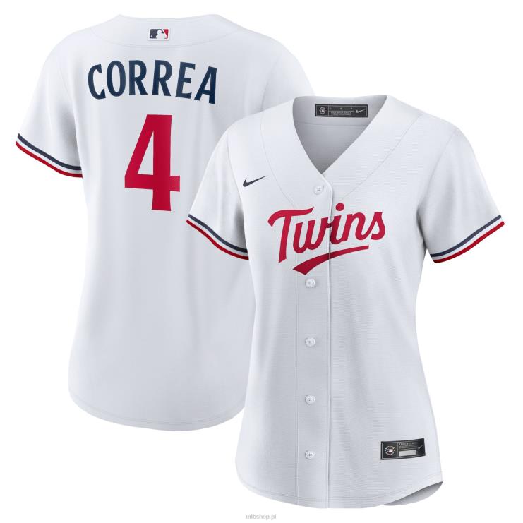 biała replika domowej koszulki gracza Minnesota Twins Carlos Correa Nike kobiety 0J02V945 MLB Jerseys