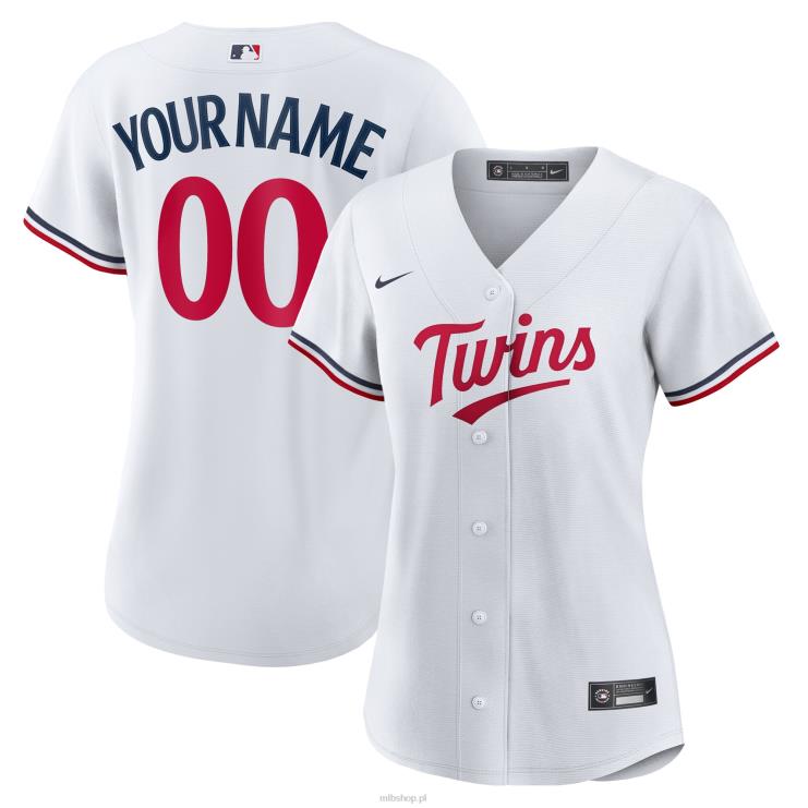 biała replika domowej koszulki nike minnesota twins nike kobiety 0J02V1631 MLB Jerseys