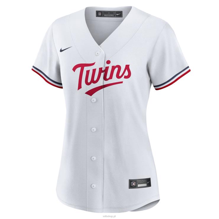 biała replika domowej koszulki nike minnesota twins nike kobiety 0J02V1631 MLB Jerseys