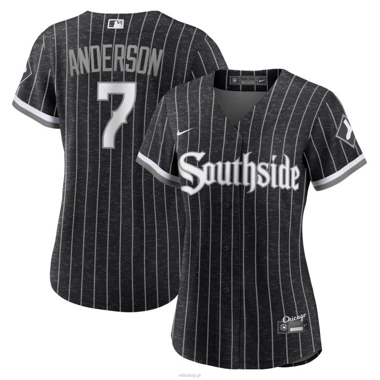 replika koszulki gracza chicago white sox tim anderson nike black city connect kobiety 0J02V1091 MLB Jerseys