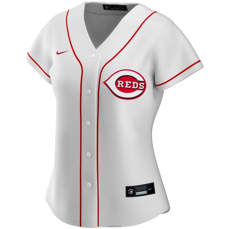 biała replika domowej koszulki cincinnati reds nike kobiety 0J02V888 MLB Jerseys