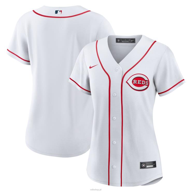 biała replika domowej koszulki drużyny cincinnati reds nike kobiety 0J02V674 MLB Jerseys