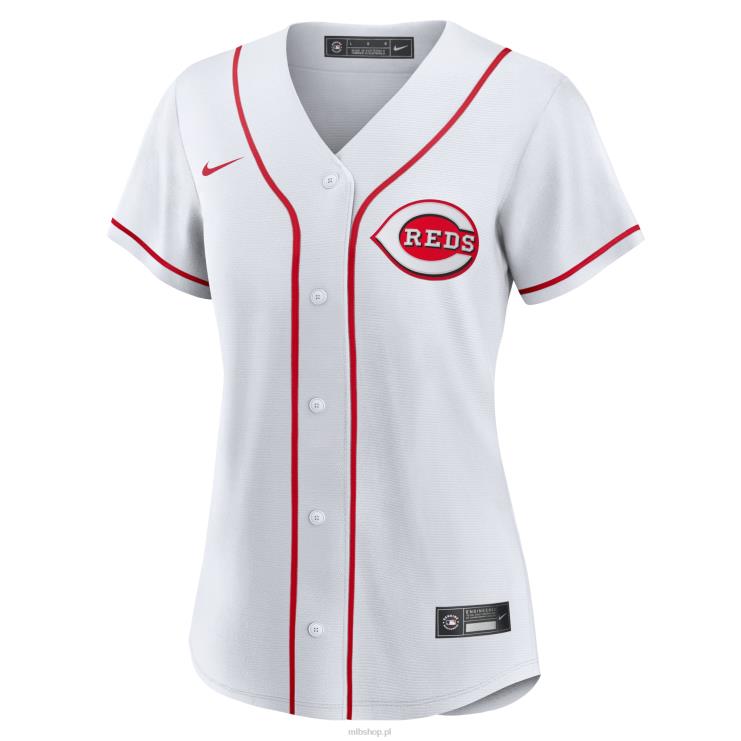 biała replika domowej koszulki drużyny cincinnati reds nike kobiety 0J02V674 MLB Jerseys