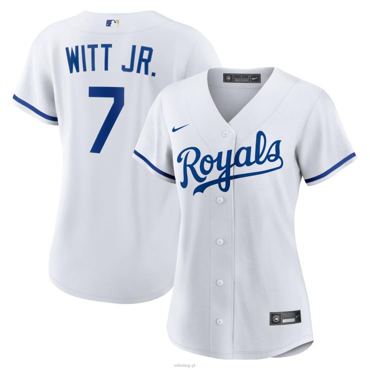Kansas City Royals Bobby Witt Jr. biała replika domowej koszulki gracza nike kobiety 0J02V1414 MLB Jerseys