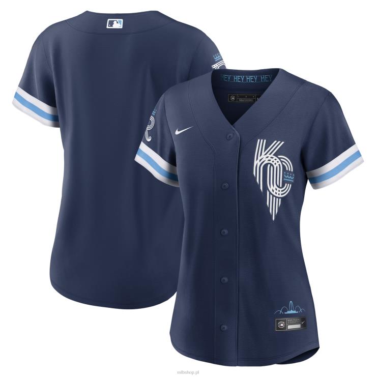 Replika koszulki Kansas City Royals Nike Navy 2022 City Connect kobiety 0J02V1424 MLB Jerseys