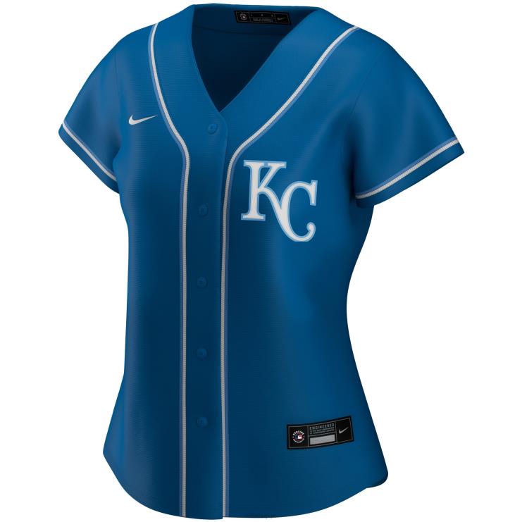 Replika koszulki zespołu Kansas City Royals Nike Royal Alternative kobiety 0J02V1452 MLB Jerseys
