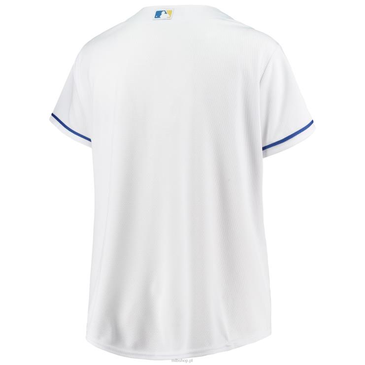 biała replika domowej koszulki drużyny Kansas City Royals w dużych rozmiarach kobiety 0J02V1266 MLB Jerseys